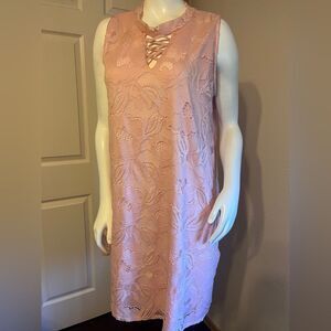 Liberty Love 1XL Pink Lace Sundress